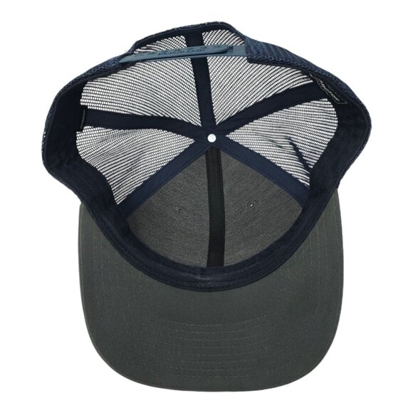 Fallapalooza Patch Mesh Snapback Cap Trucker Baseball Hat Richardson Gray Blue - Picture 5 of 13